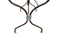 Pair of 19th Century French Wrought Iron and Marble Presentation Tables