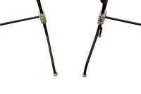 Pair of 19th Century French Wrought Iron and Marble Presentation Tables