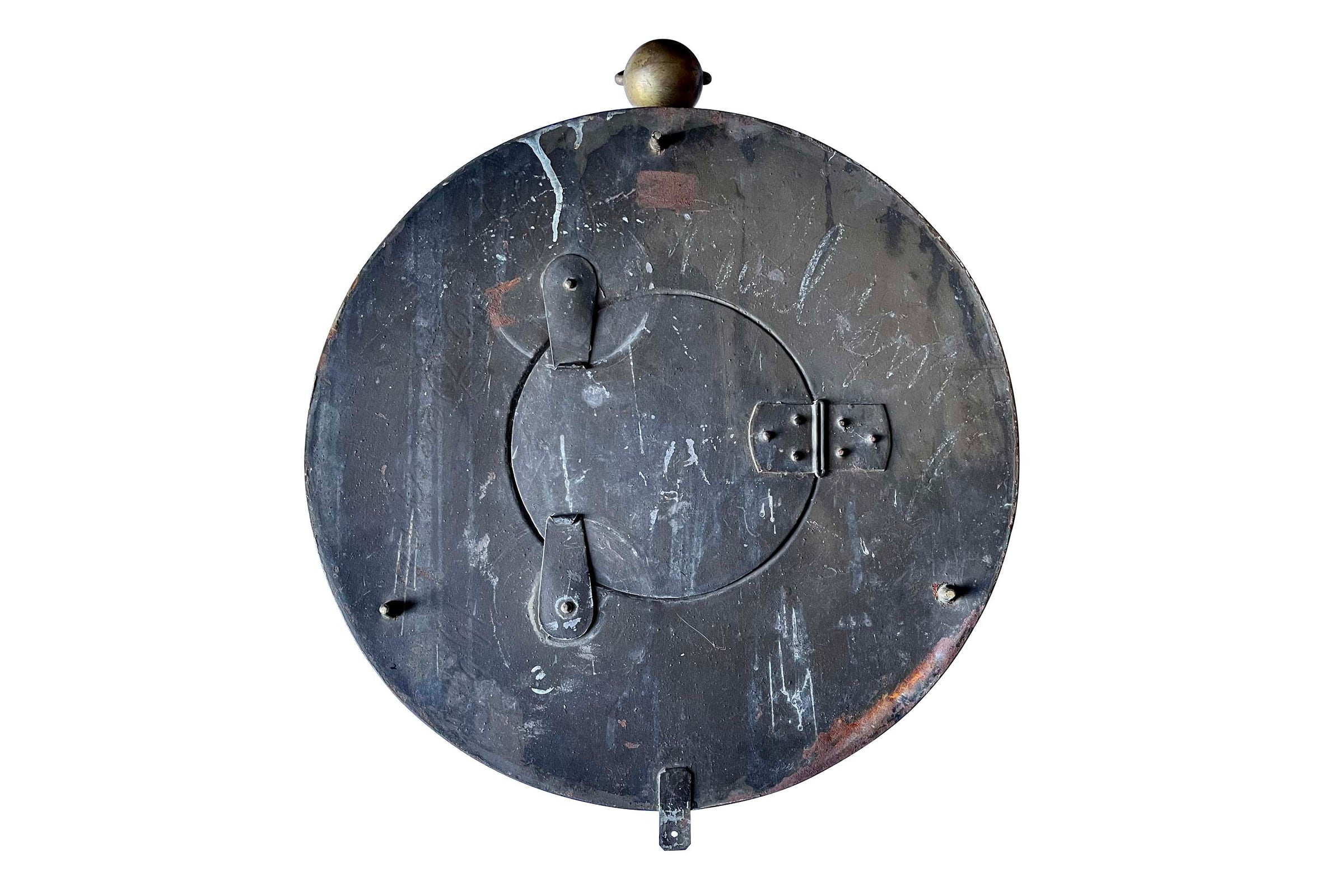 Mid 19th Century French Tôle and Brass Railway Clock by Paul Garnier
