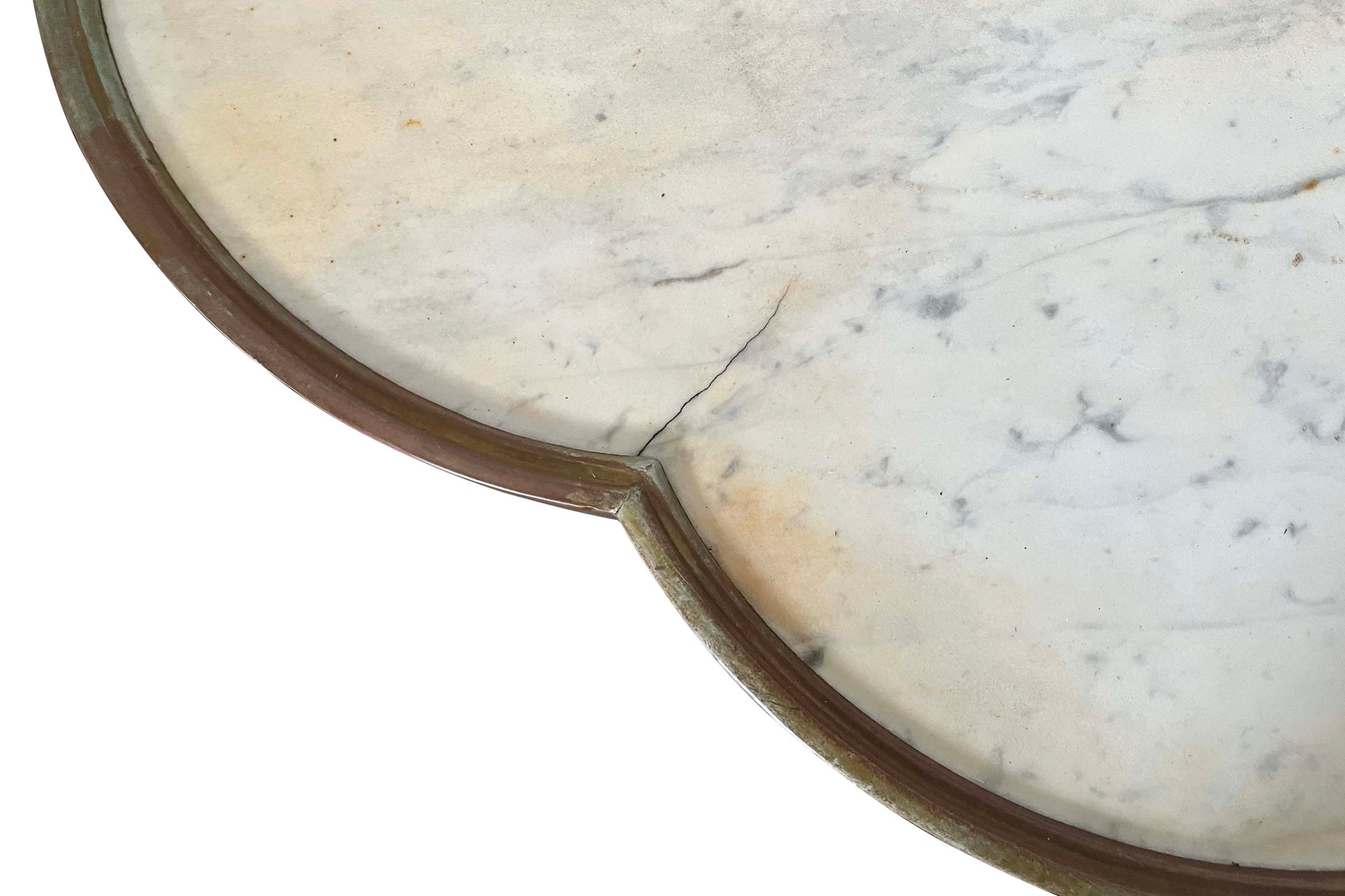 Pair of 19th Century French Pourailly & Charlionnais Quatrefoil Low Guéridon Tables
