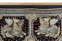 EARLY 20TH CENTURY ANTIQUE BURMESE KALAGA WALL HANGING