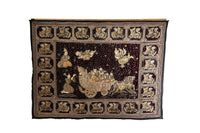 Early 20th Century Antique Burmese Kalaga Wall Hanging