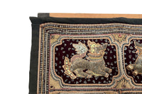 Early 20th Century Antique Burmese Kalaga Wall Hanging