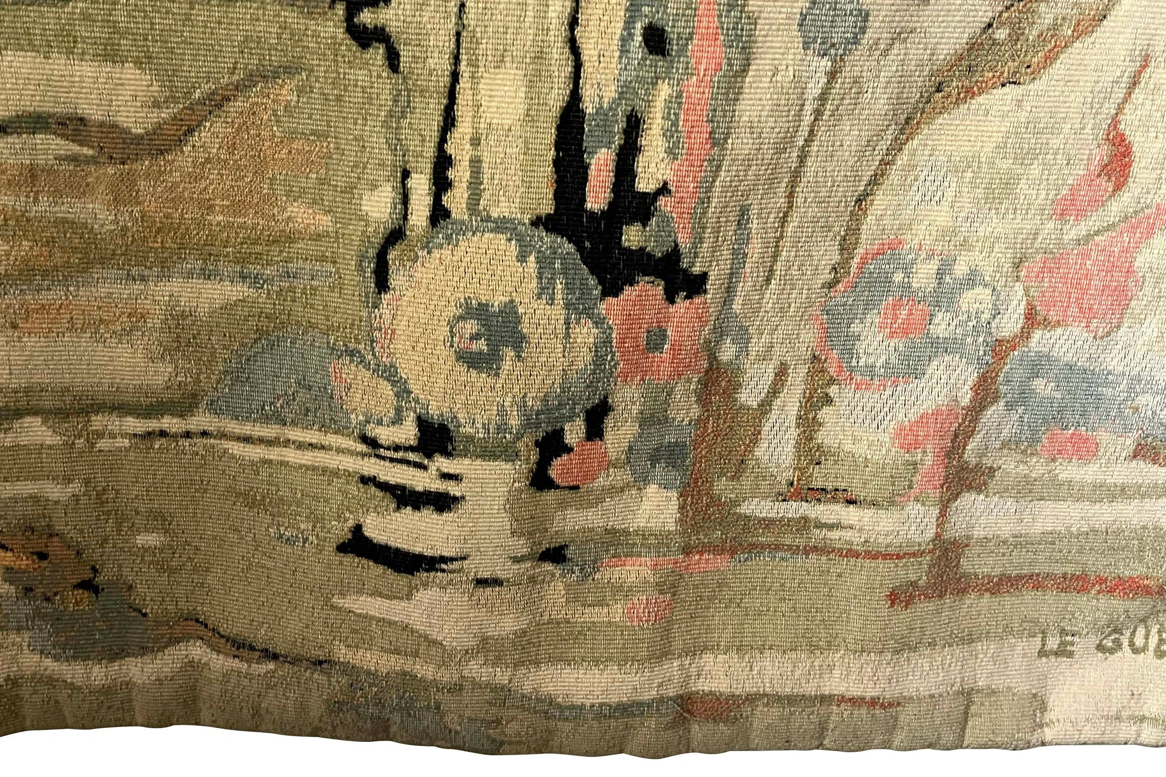 Mid-20th Century Aubusson Tapestry 'Soleil d’Or' by Thérèse Le Guen for Robert Four
