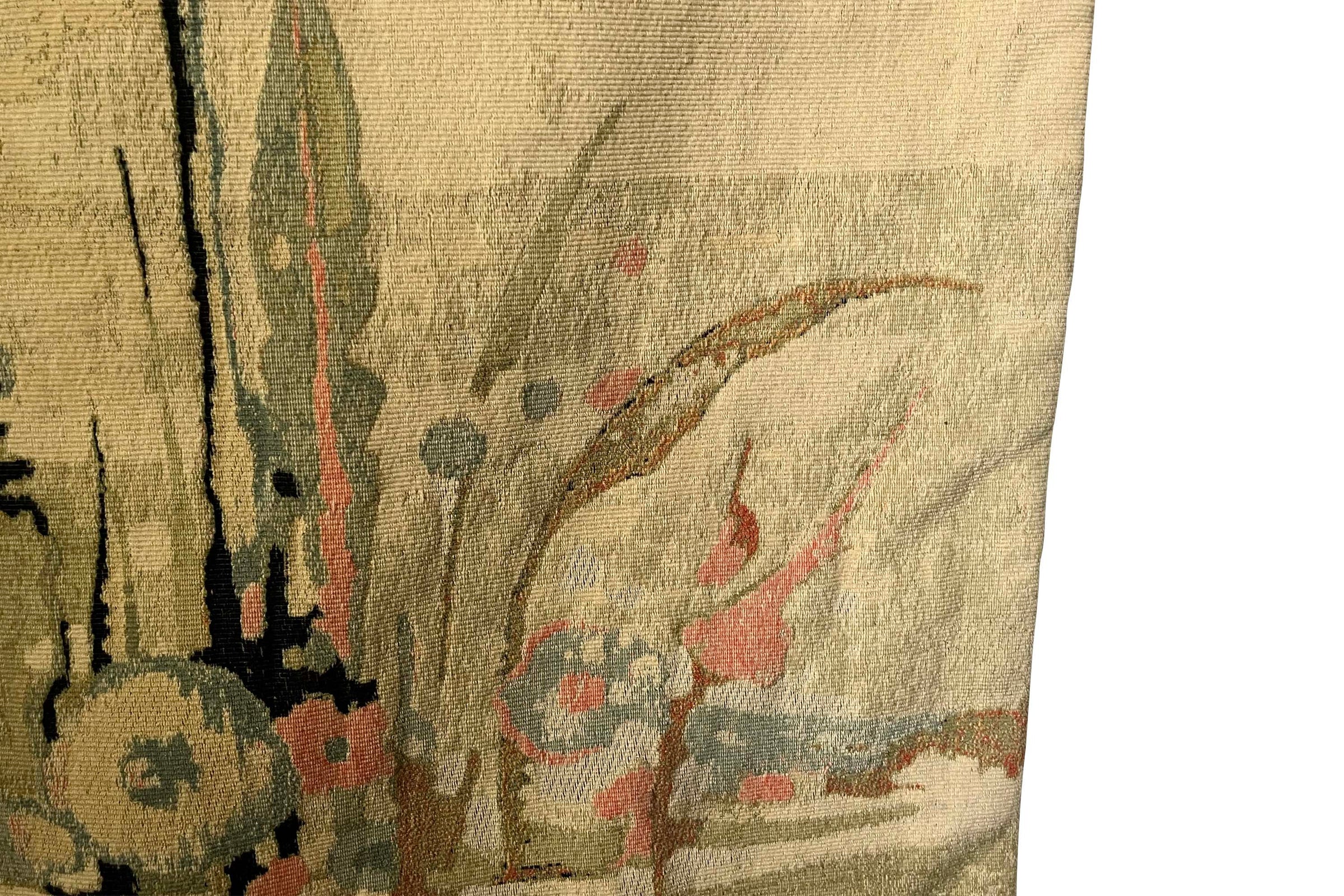 Mid-20th Century Aubusson Tapestry 'Soleil d’Or' by Thérèse Le Guen for Robert Four