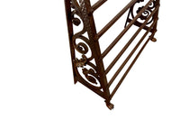 Late 19th Century French wrought iron fire front hearth boot and shoe drying rack with dog motifs