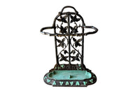 Early 20th Century French Art Nouveau Cast Iron Umbrella & Stick Stand