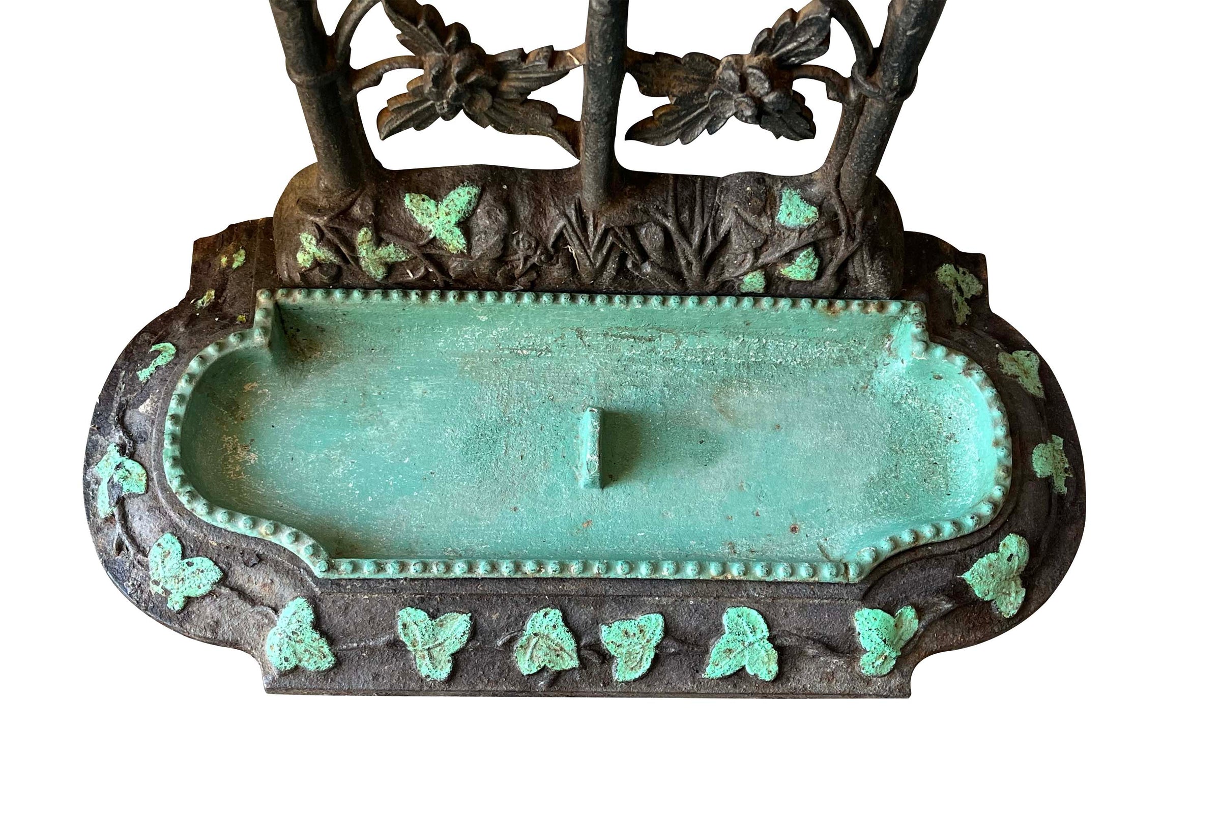 Early 20th Century French Art Nouveau Cast Iron Umbrella & Stick Stand