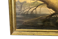 Late 19th Century Continental Oil on Canvas of a Fox & Hare, after Ludwig Beckmann
