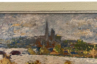 20th Century French Landscape Painting 'View of Avignon on the Rhône in Autumn' by Paul Flaubert