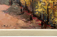 20th Century French Landscape Painting 'View of Avignon on the Rhône in Autumn' by Paul Flaubert