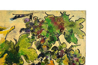 Contemporary French Still Life Painting 'Poires et Raisins' by Maryse Chardenas (1950–2020)