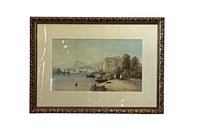Early 20th Century Italian Watercolour Painting of Stresa Lake by Frank Catano ('E. St. John')