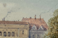 Early 20th Century Italian Watercolour Painting of Stresa Lake by Frank Catano ('E. St. John')