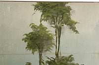 Large Mid-Century French Oil on Canvas Painting of an English Pointer Dog
