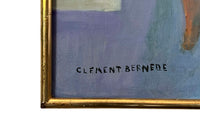 20th Century French Oil on Canvas Painting 'Seated Nude' by Paul Clément-Bernède
