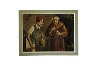Mid-Century Italian School Oil on Canvas Painting 'The Wine Tasting'