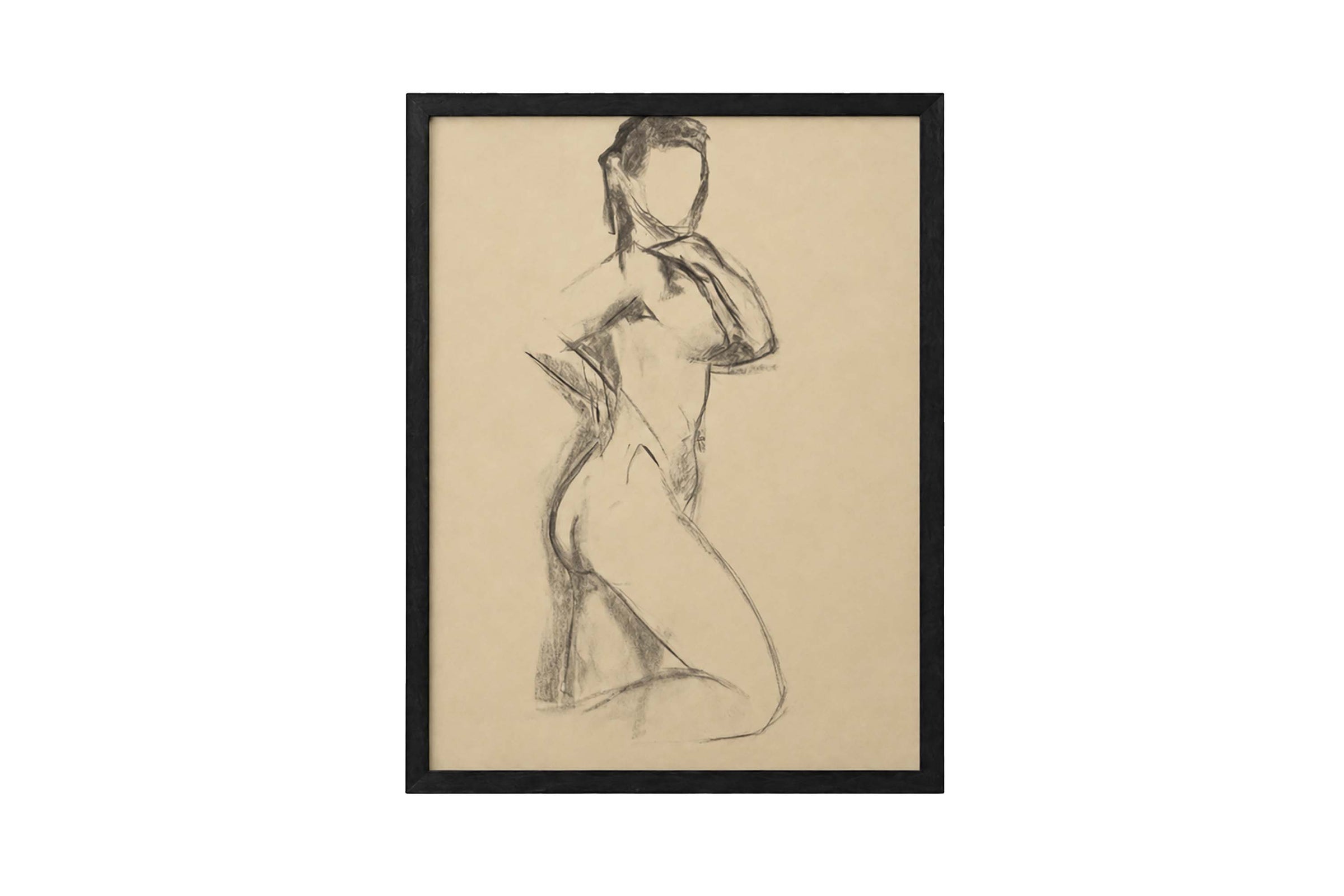 Set of Four Late 20th Century French School Modernist Female Nude Studies