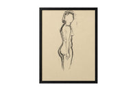 Set of Four Late 20th Century French School Modernist Female Nude Studies