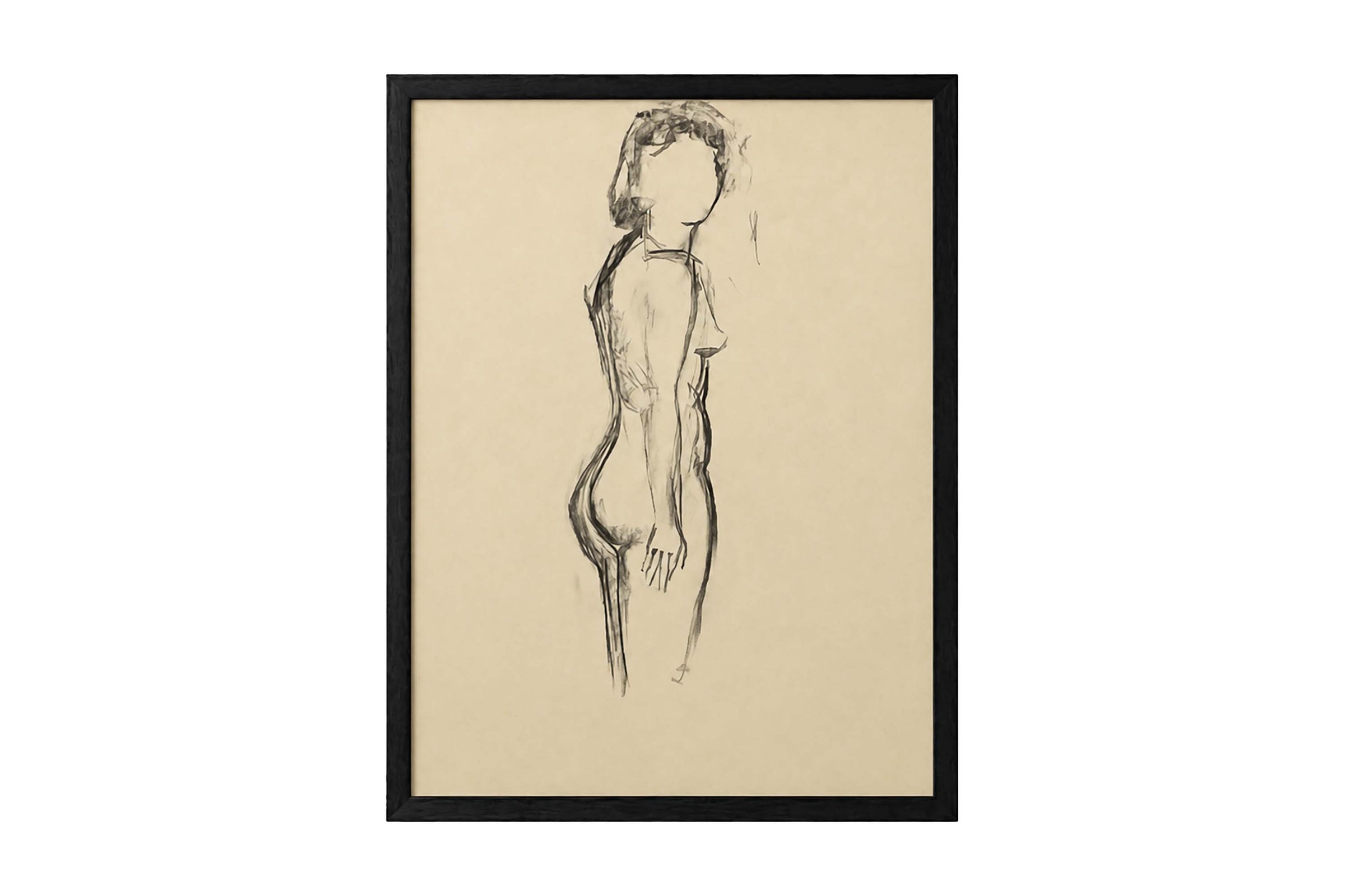 Set of Four Late 20th Century French School Modernist Female Nude Studies