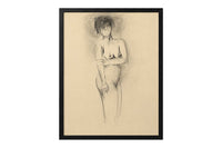 Set of Four Late 20th Century French School Modernist Female Nude Studies