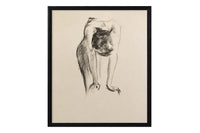 Set of Six Framed 20th Century French School Charcoal And Chalk Figure Studies