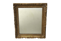 Early 20th Century French carved giltwood wall mirror of rectangular form.