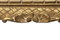 Early 20th Century French carved giltwood wall mirror of rectangular form.