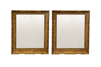 Pair of Mid-20th Century French Louis XV Style Giltwood Wall Mirrors