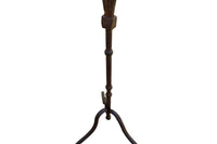 Pair of Monumental 18th Century Italian Wrought Iron Twelve-Light Floor Candelabra