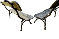 Pair of Late 19th Century French Branch-Work Garden Benches