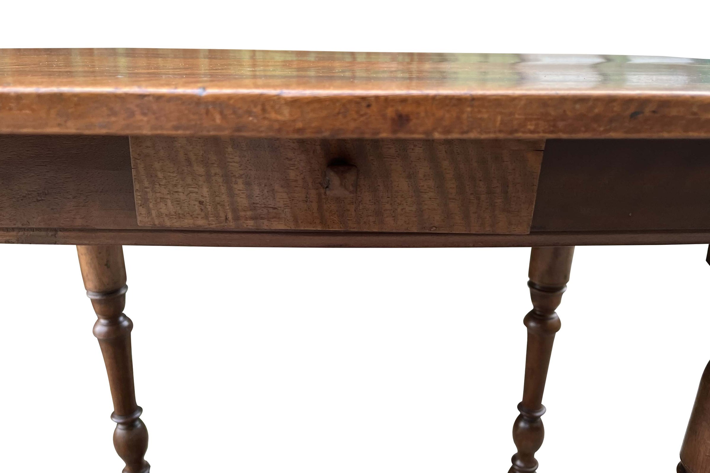 18th Century French Louis XIII Walnut Side Table with Drawer