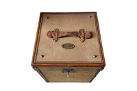 A charming early 20th Century French travelling hat trunk. 