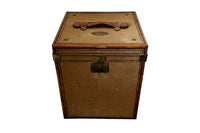 A charming early 20th Century French travelling hat trunk. 
