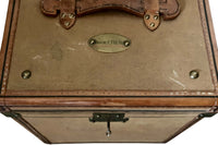 A charming early 20th Century French travelling hat trunk. 