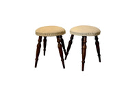 Pair of Mid-20th Century French Upholstered Stools