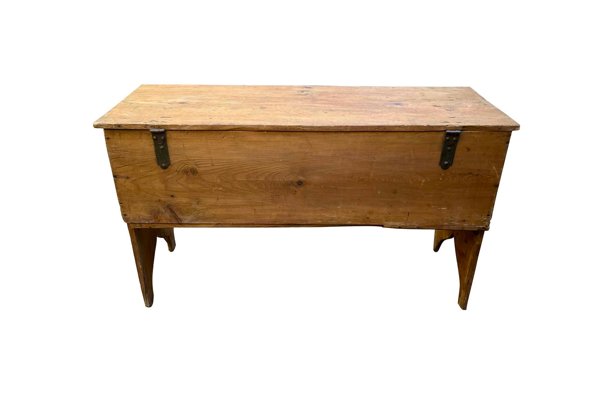 18th Century French Pine Blanket Chest Trunk
