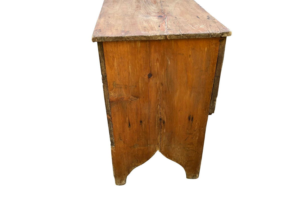 18th Century French Pine Blanket Chest Trunk