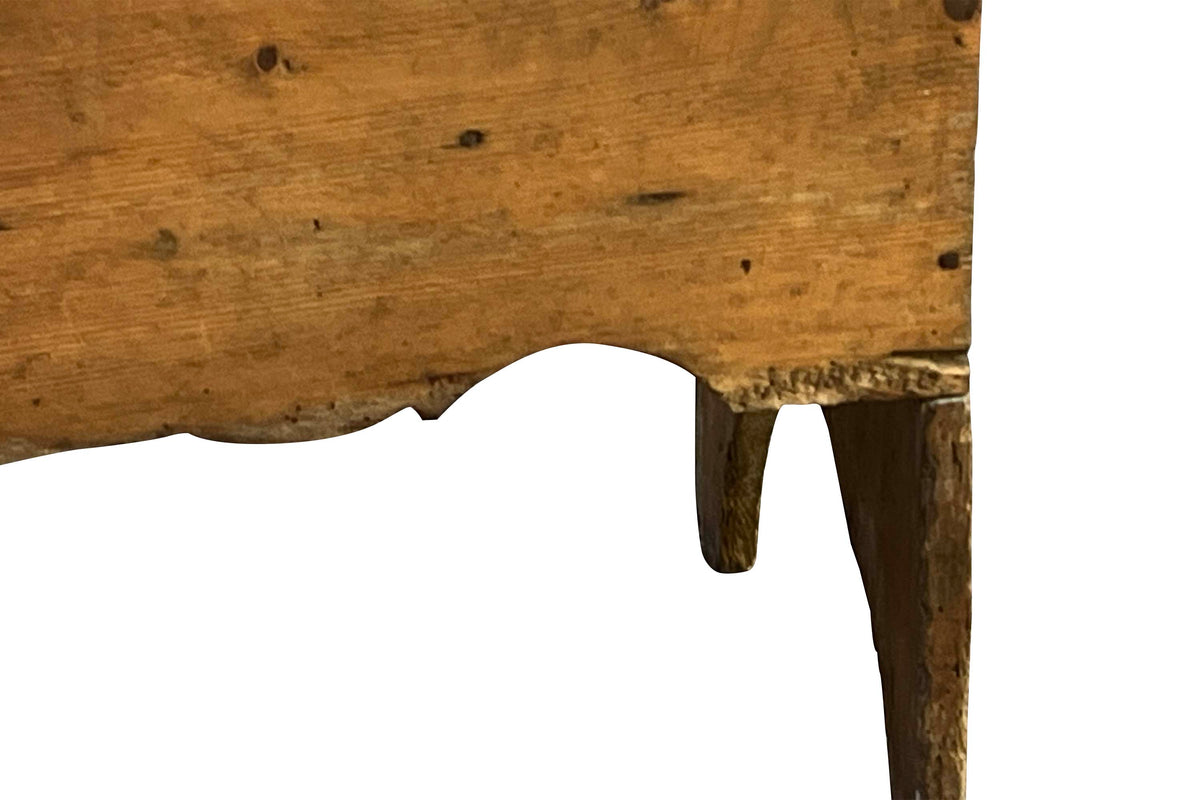 18th Century French Pine Blanket Chest Trunk