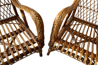 Pair of 1930s French Wicker Armchairs