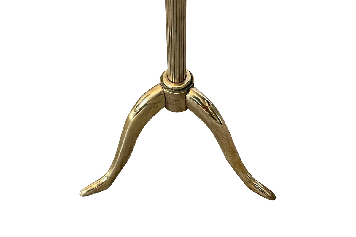 Mid-Century French Brass Telescopic Floor Lamp