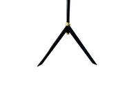 Mid-Century Italian Black and Brass Floor Lamp