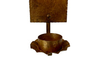 Pair of Mid-20th Century Spanish Gilt Iron Wall Sconces