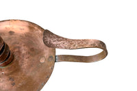 Mid-20th Century French Hammered Copper Rat de Cave Cellar Candlestick