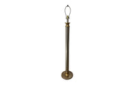 Mid-Century Italian Brushed Steel & Brass Floor Lamp