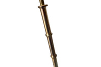 Mid-Century Italian Brass Faux Bamboo Angled Floor Lamp