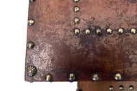 20th Century Spanish Leather & Brass Studded Nest of Four Tables