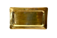 Large 20th Century Italian Modernist Brass Tray
