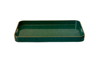 20th Century Japanese Malachite-Inspired Lacquer Tray