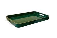 20th Century Japanese Malachite-Inspired Lacquer Tray